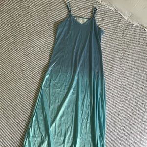Slinky Ombré Slip Dress